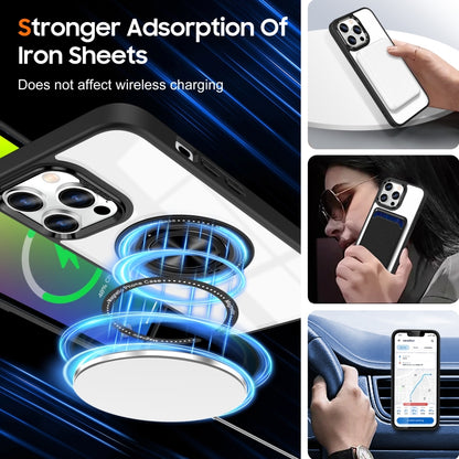 For iPhone 16 Pro Magnetic Rotating Ring Holder Phone Case(Black) by buy2fix