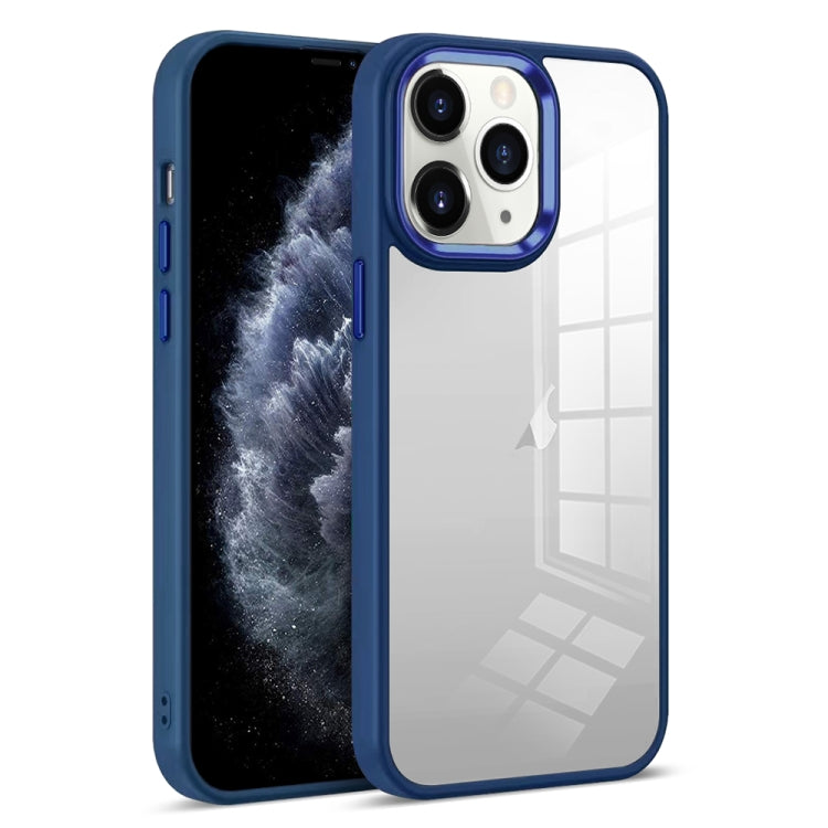 For iPhone 11 Pro Colorful Armor Transparent Phone Case(Blue) by buy2fix