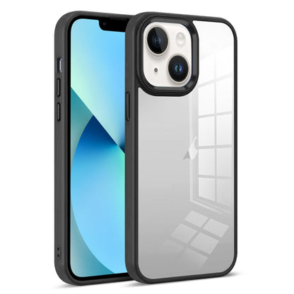 For iPhone 13 Colorful Armor Transparent Phone Case(Black) by buy2fix