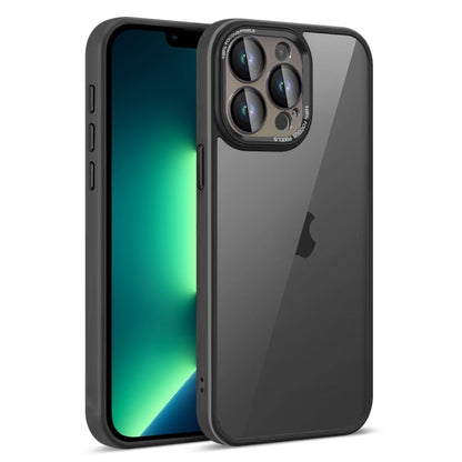 For iPhone 13 Pro Max Colorful Armor Lens Film Translucent Phone Case(Black) by buy2fix