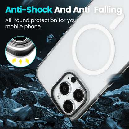For iPhone 13 Color Edge Skin Feel Frosted MagSafe Magnetic Phone Case(White) by buy2fix