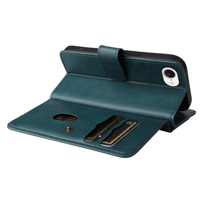 For iPhone 16e Multi-Function Wallet 10 Card Slots Leather Phone Case(Dark Green) - iPhone 16e Cases by buy2fix | Online Shopping UK | buy2fix