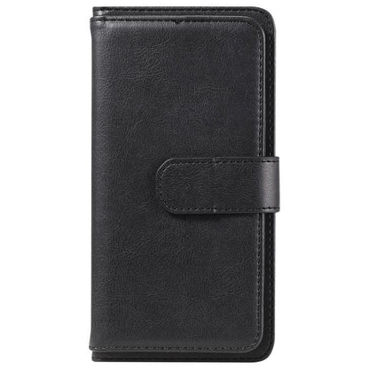 For iPhone Air Multi-Function Wallet 10 Card Slots Leather Phone Case(Black) - iPhone Air Cases by buy2fix | Online Shopping UK | buy2fix