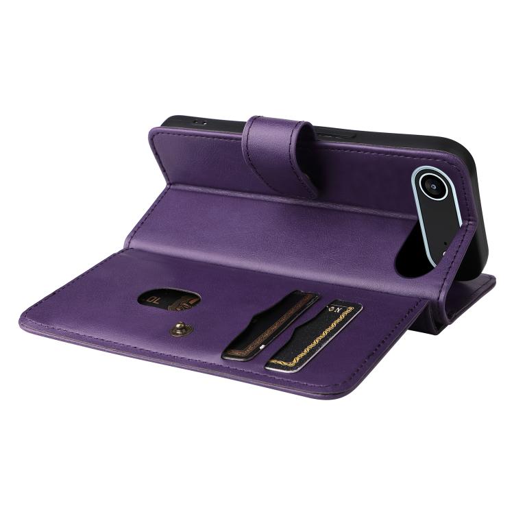 For iPhone Air Multi-Function Wallet 10 Card Slots Leather Phone Case(Violet) - iPhone Air Cases by buy2fix | Online Shopping UK | buy2fix