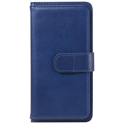 For iPhone Air Multi-Function Wallet 10 Card Slots Leather Phone Case(Dark Blue) - iPhone Air Cases by buy2fix | Online Shopping UK | buy2fix