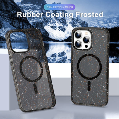 For iPhone 11 Colorful Ink-splash Magsafe PC Hybrid TPU Phone Case(Black) by buy2fix