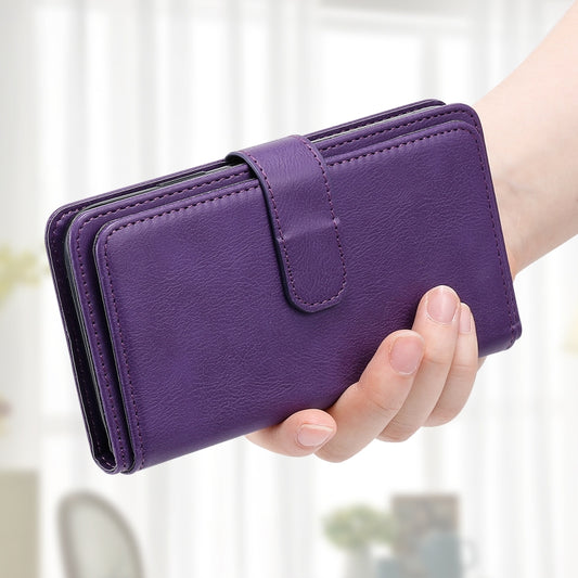 For Redmi K70 Multi-Function Wallet 10 Card Slots Leather Phone Case(Violet) - Xiaomi Cases by buy2fix | Online Shopping UK | buy2fix