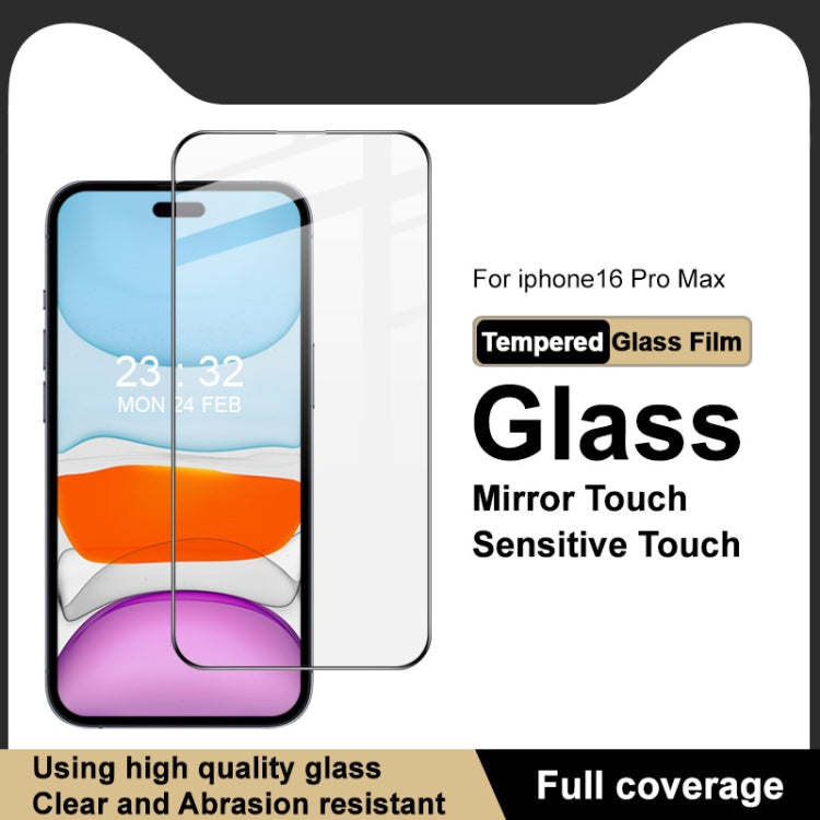 For iPhone 16 Pro Max imak 9H Surface Hardness Full Screen Tempered Glass Film Pro+ Series by imak
