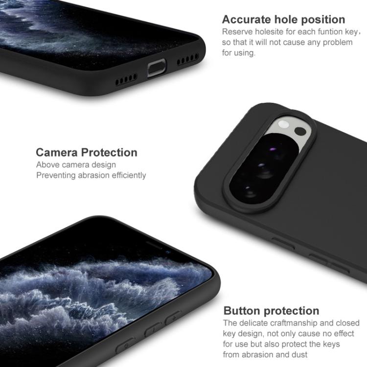 For Google Pixel 10 Pro XL IMAK UC-3 Series Shockproof Frosted TPU Phone Case(Black) - Google Cases by imak | Online Shopping UK | buy2fix