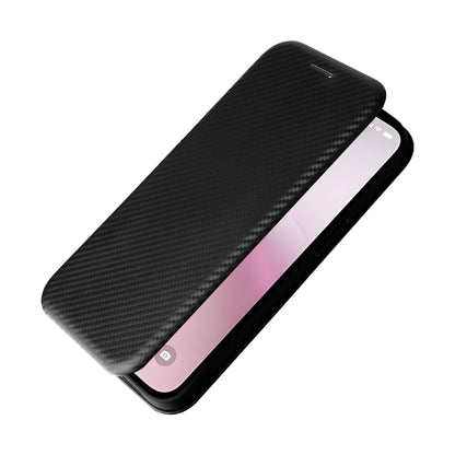 For iPhone SE 2024 Carbon Fiber Texture Flip Leather Phone Case(Black) - More iPhone Cases by buy2fix | Online Shopping UK | buy2fix