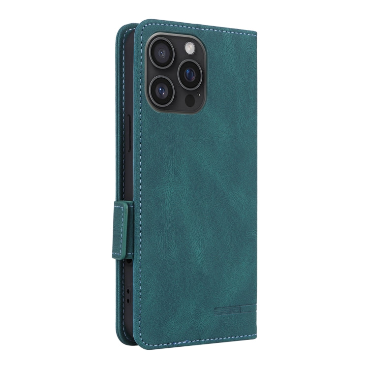 For iPhone 16 Pro Magnetic Clasp Leather Phone Case(Green) by buy2fix