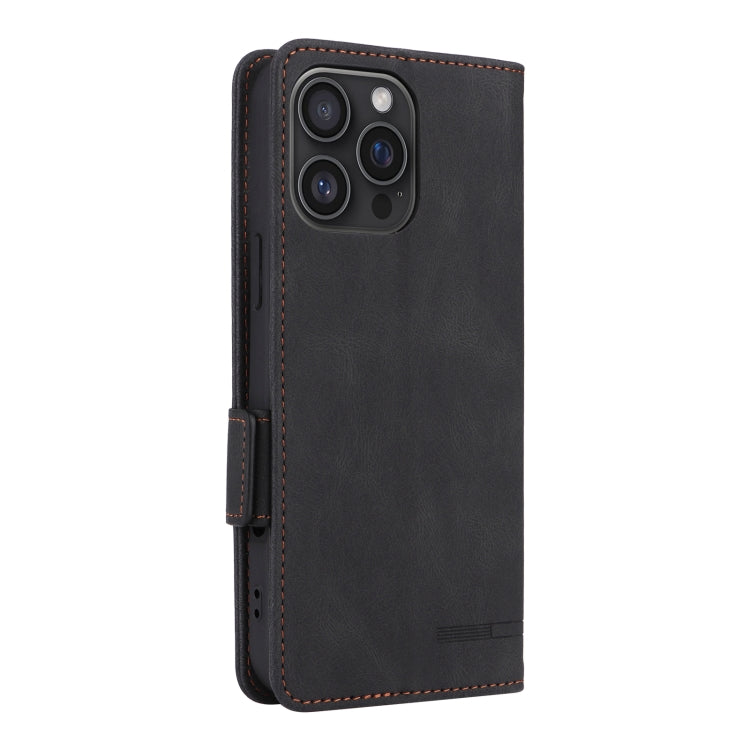 For iPhone 16 Pro Magnetic Clasp Leather Phone Case(Black) by buy2fix