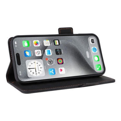 For iPhone 16 Pro Magnetic Clasp Leather Phone Case(Black) by buy2fix