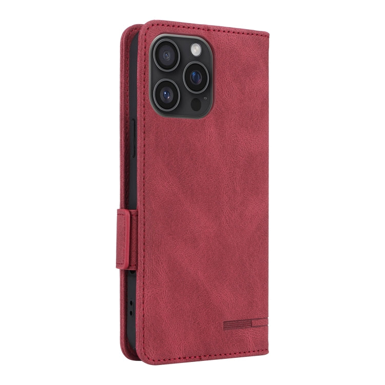 For iPhone 16 Pro Magnetic Clasp Leather Phone Case(Red) by buy2fix