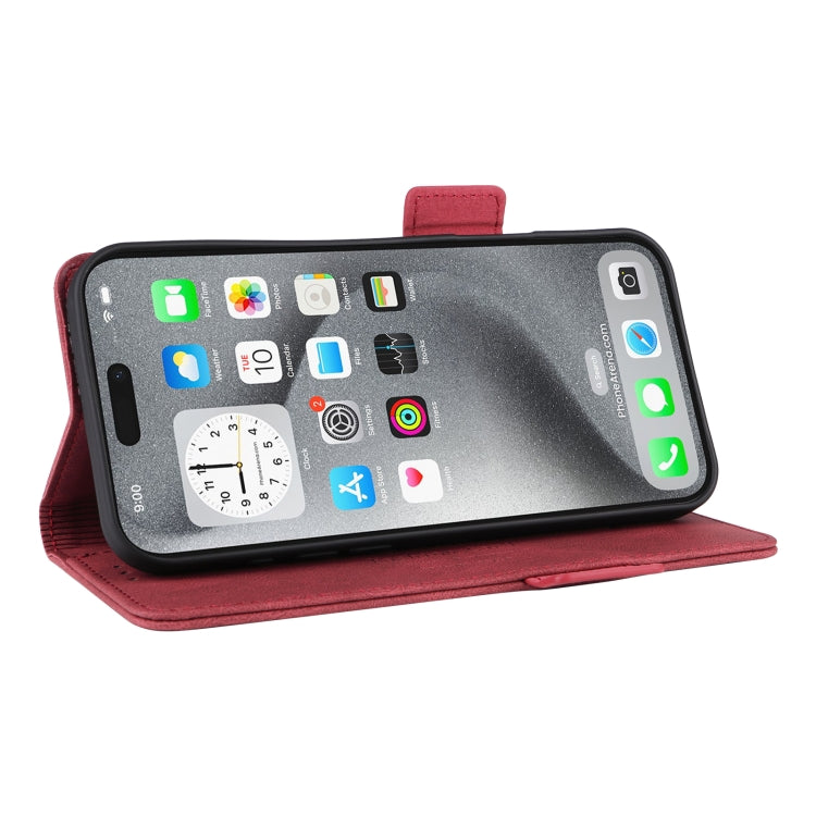 For iPhone 16 Pro Magnetic Clasp Leather Phone Case(Red) by buy2fix