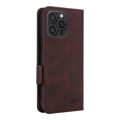 For iPhone 16 Pro Max Magnetic Clasp Leather Phone Case(Brown) by buy2fix