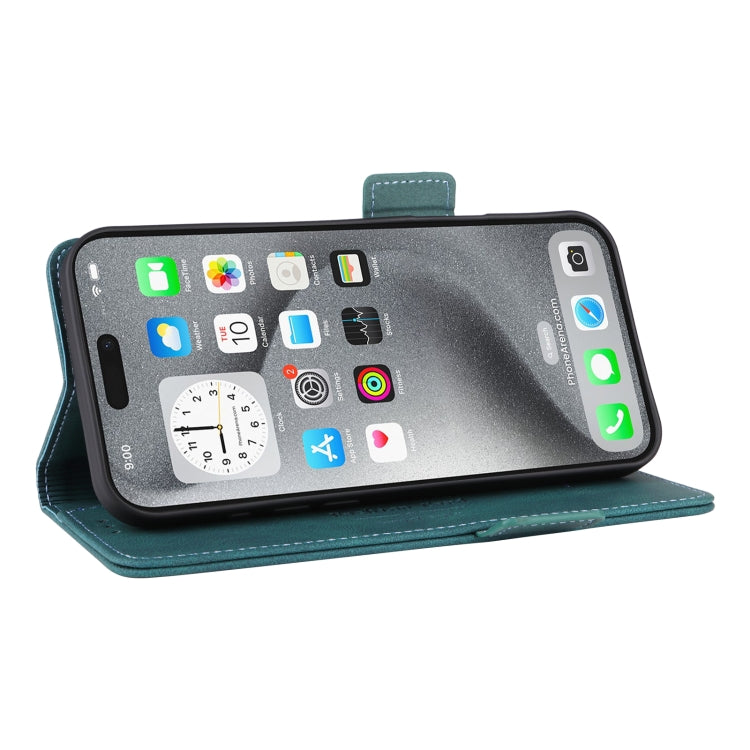 For iPhone 16 Pro Max Magnetic Clasp Leather Phone Case(Green) by buy2fix
