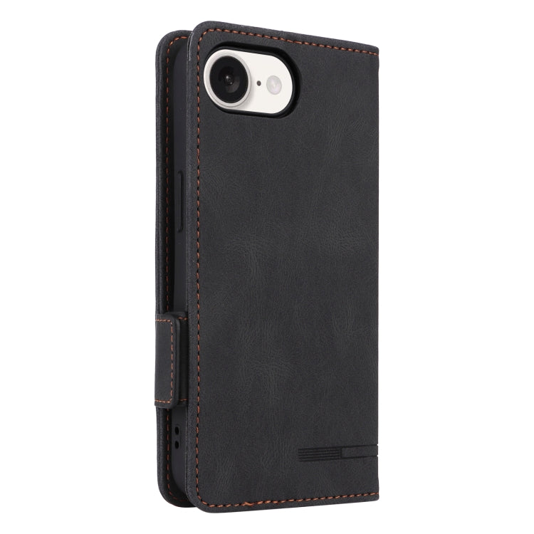 For iPhone SE 2024 Magnetic Clasp Leather Phone Case(Black) - iPhone 16e Cases by buy2fix | Online Shopping UK | buy2fix