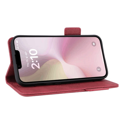 For iPhone 16e Magnetic Clasp Leather Phone Case(Red) - iPhone 16e Cases by buy2fix | Online Shopping UK | buy2fix