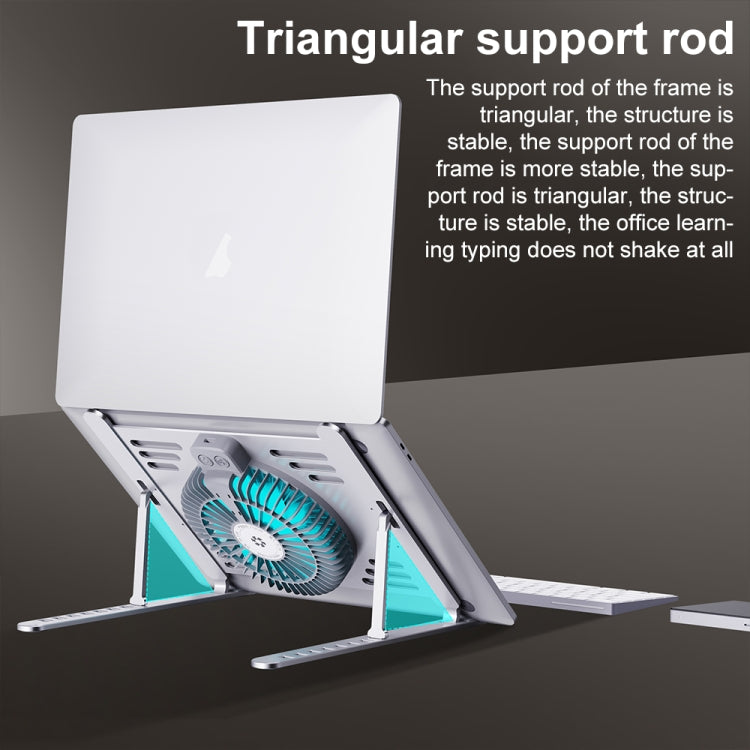 R- JUST HZ44 Aluminum Alloy Laptop Cooling Stand(Black) by R-JUST