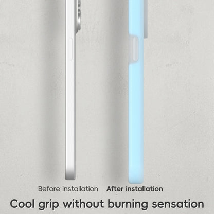 For iPhone 16 Pro Max Jelly Liquid Silicone MagSafe Magnetic Phone Case(Mint Mambo) by buy2fix