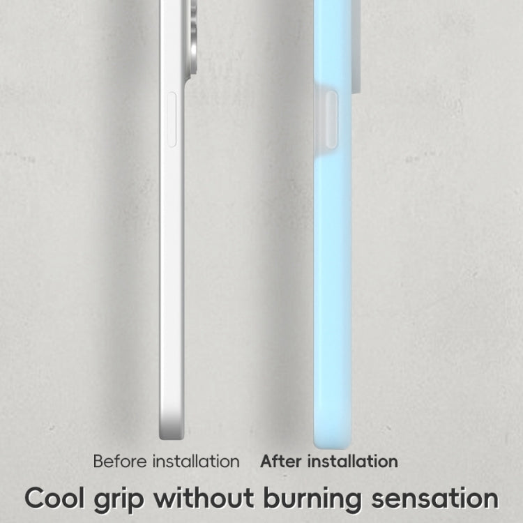 For iPhone 15 Pro Max Jelly Liquid Silicone MagSafe Magnetic Phone Case(Mint Mambo) by buy2fix