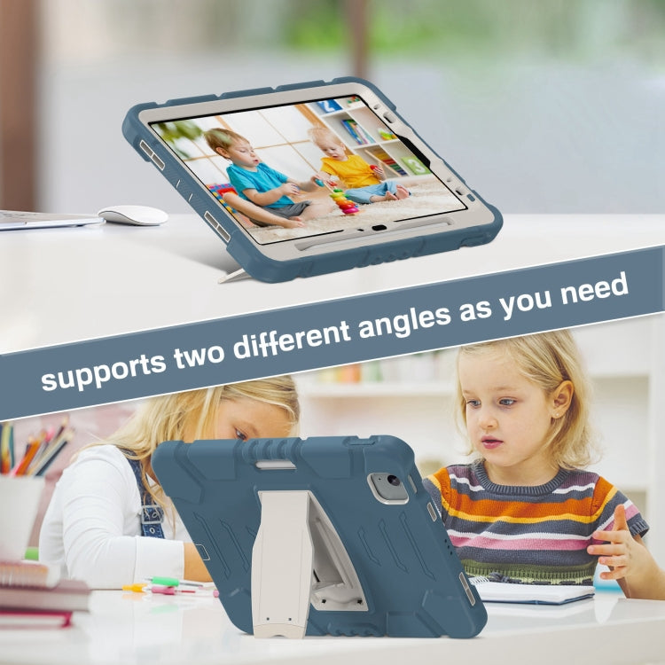 For iPad Air 11 2025 / 2024 3-Layer Silicone Hybrid PC Tablet Case(Cornflower Blue) - iPad Air 11 2025 / 2024 Cases by buy2fix | Online Shopping UK | buy2fix