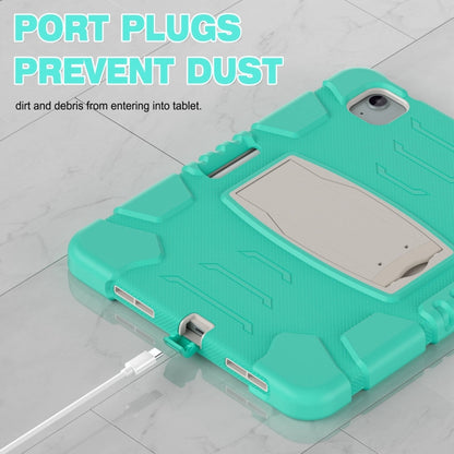 For iPad Air 11 2025 / 2024 3-Layer Silicone Hybrid PC Tablet Case(Mint Green) - iPad Air 11 2025 / 2024 Cases by buy2fix | Online Shopping UK | buy2fix