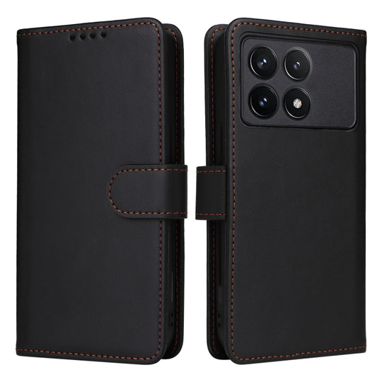 For Redmi K70 / K70 Pro BETOPNICE BN-005 2 in 1 Detachable Imitate Genuine Leather Phone Case(Black)