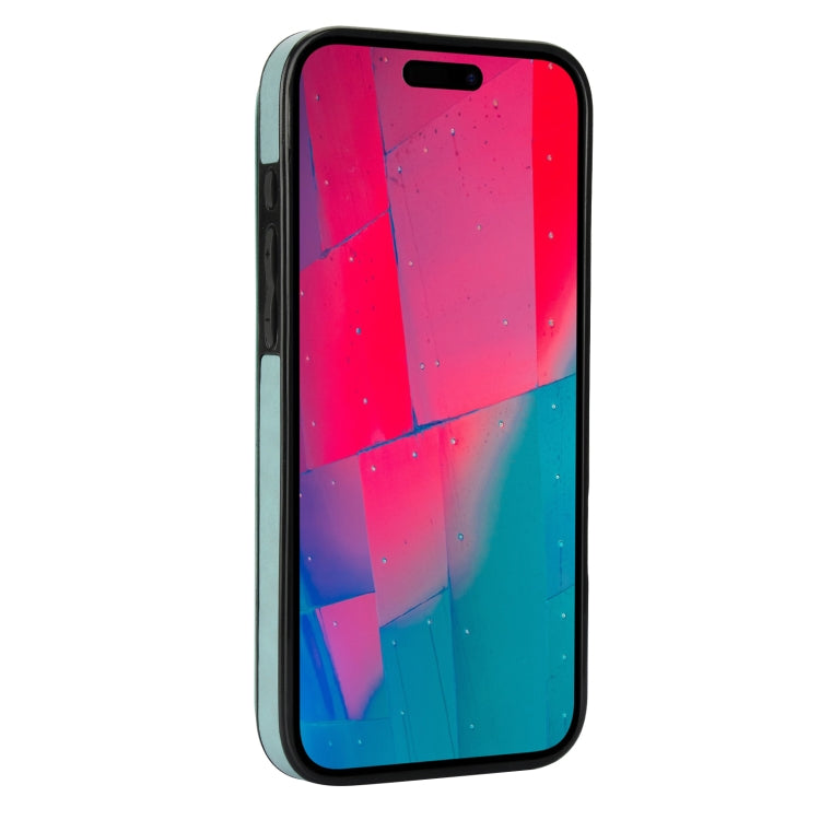 For iPhone 16 Pro Max Double Buckle Butterfly Embossing PU Phone Case(Green) by buy2fix