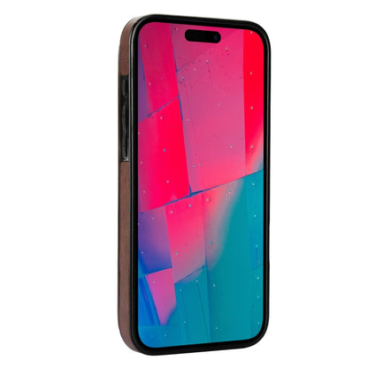 For iPhone 16 Pro Max Double Buckle Butterfly Embossing PU Phone Case(Brown) by buy2fix