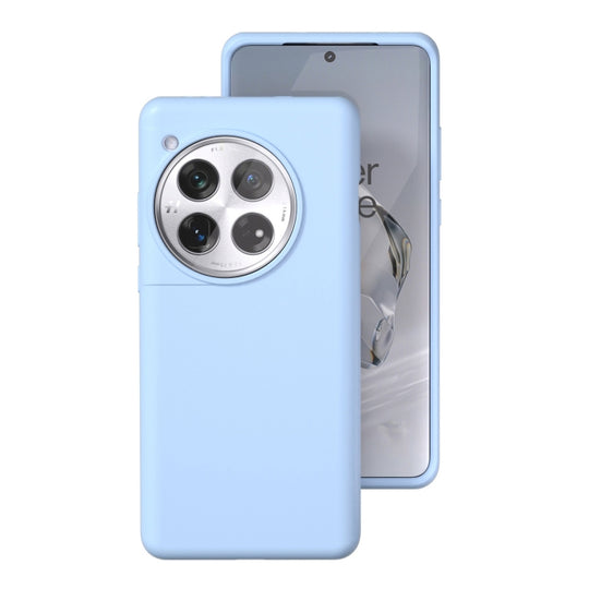 For OnePlus 12 All-inclusive Liquid Silicone Phone Case(Mist Blue)