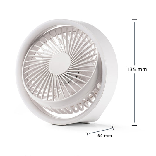 N601 180 Degree Rotating Type-C Desktop Fan with LED Ambience Light(Blue) by buy2fix