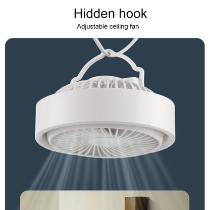 N601 180 Degree Rotating Type-C Desktop Fan with LED Ambience Light(Black) by buy2fix