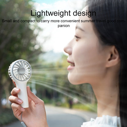 N605 Handheld Type-C Charging Portable Small Fan(Apricot) by buy2fix