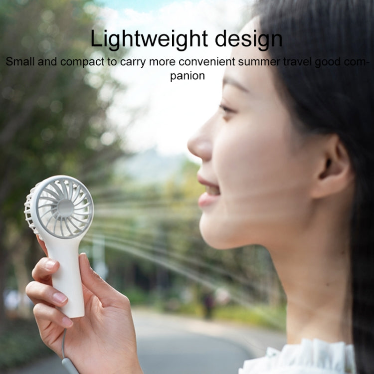 N605 Handheld Type-C Charging Portable Small Fan(White) by buy2fix