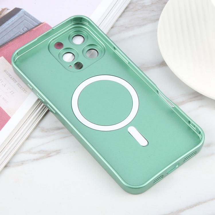 For iPhone 16 Pro Liquid TPU Silicone Solid Color MagSafe Phone Case(Green) by buy2fix