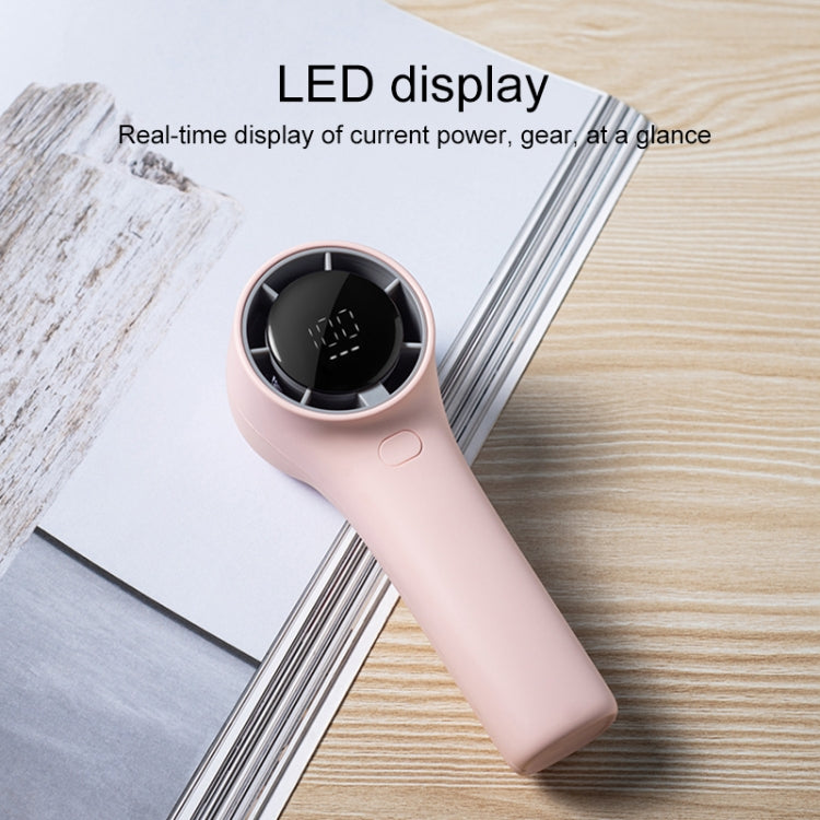 N606 Pro HD Digital Display Mini Handheld Fan(Pink) by buy2fix