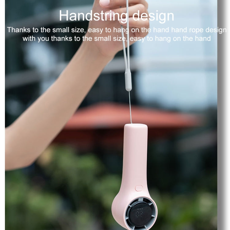 N606 Pro HD Digital Display Mini Handheld Fan(Pink) by buy2fix