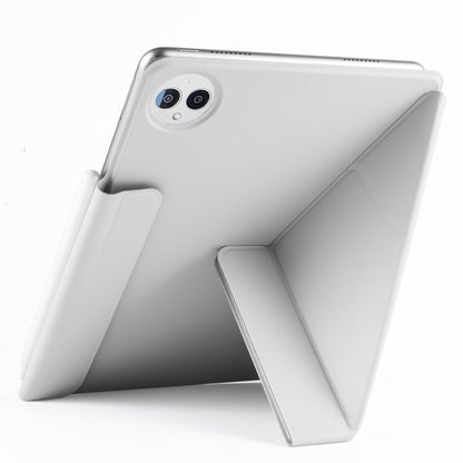 For Huawei MatePad Pro 13.2 2023 Fixed Buckle Magnetic Deformation Leather Tablet Case(Grey) - Huawei by buy2fix | Online Shopping UK | buy2fix