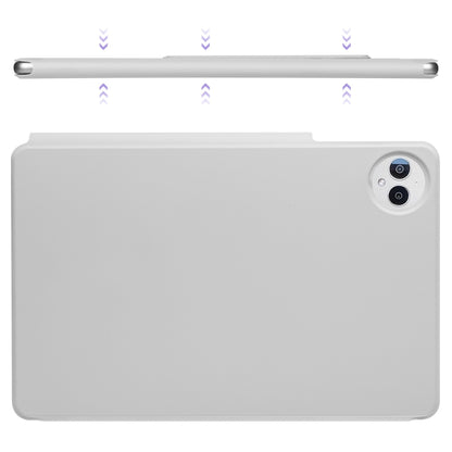 For Huawei MatePad Pro 13.2 2023 Fixed Buckle Magnetic Deformation Leather Tablet Case(Grey) - Huawei by buy2fix | Online Shopping UK | buy2fix