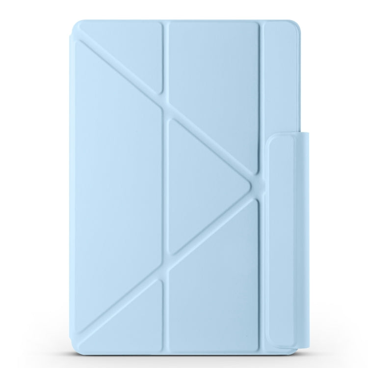 For Huawei MatePad Air 12 2024 Fixed Buckle Magnetic Deformation Leather Tablet Case(Ice Blue) - Huawei by buy2fix | Online Shopping UK | buy2fix