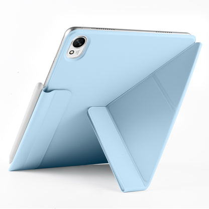For Huawei MatePad Air 12 2024 Fixed Buckle Magnetic Deformation Leather Tablet Case(Ice Blue) - Huawei by buy2fix | Online Shopping UK | buy2fix