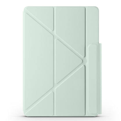 For Huawei MatePad Air 12 2024 Fixed Buckle Magnetic Deformation Leather Tablet Case(Baby Green) - Huawei by buy2fix | Online Shopping UK | buy2fix