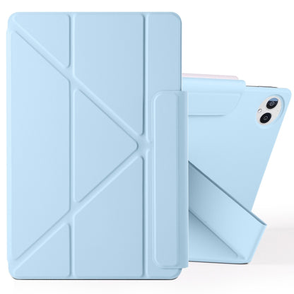 For Huawei MatePad Pro 12.2 2024 Fixed Buckle Magnetic Deformation Leather Tablet Case(Ice Blue) - Huawei by buy2fix | Online Shopping UK | buy2fix