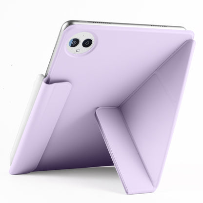 For Huawei MatePad Pro 12.2 2024 Fixed Buckle Magnetic Deformation Leather Tablet Case(Purple) - Huawei by buy2fix | Online Shopping UK | buy2fix