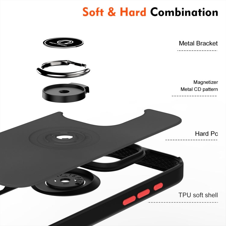 For iPhone 16 Pro Q Shadow 1 Series TPU + PC Phone Case with Ring(Royal Blue) by buy2fix