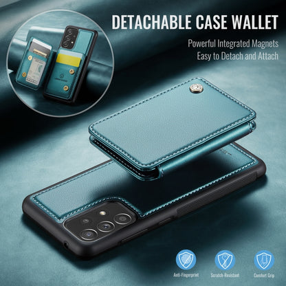 For Samsung Galaxy A53 5G JEEHOOD J05 Business Magnetic Style RFID Leather Phone Case(Blue Green) - Galaxy Phone Cases by JEEHOOD | Online Shopping UK | buy2fix