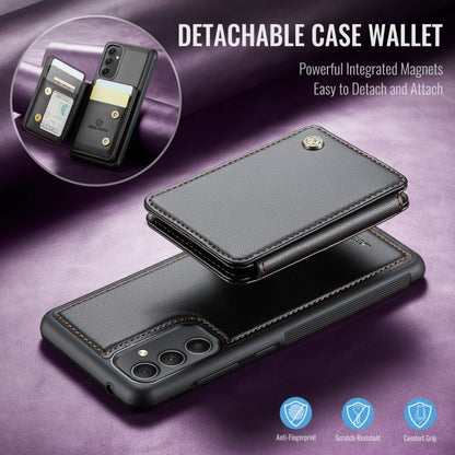 For Samsung Galaxy A54 5G JEEHOOD J05 Business Magnetic Style RFID Leather Phone Case(Black) - Galaxy Phone Cases by JEEHOOD | Online Shopping UK | buy2fix