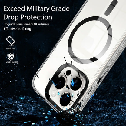 For iPhone 14 Lens Protection Frame MagSafe Phone Case(Black) by buy2fix